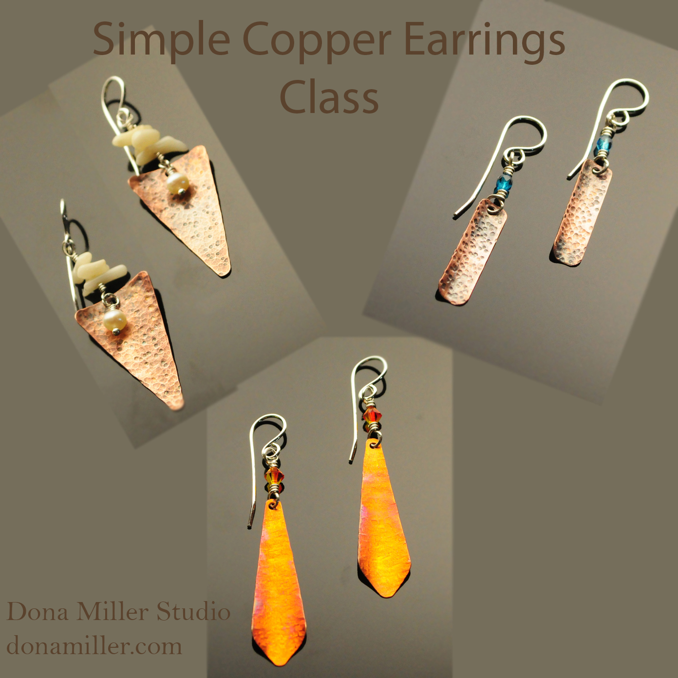 Simple Copper Earring Class by Dona Miller – Josephy Center for Arts &  Culture